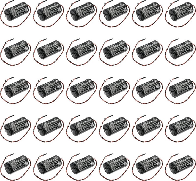30 Pcs Battery Replacement for Cameron Nuflo MC-III Plus EXP Flow Analyzer MC-II Plus MC-II Plus EXP MC-III Plus Flow Analyzers LS33600-CN1 MV-100005111 9A-100005111